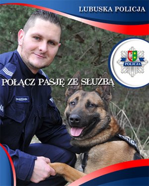 plakat promujący słuzbę w policji