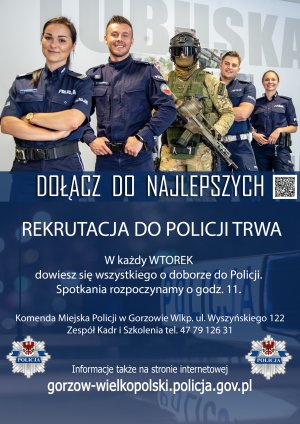 plakat promujący rekrutację do policji