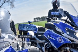 elementy policyjnych motocykli