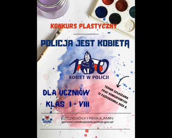 KONKURS PLASTYCZNY „POLICJA JEST KOBIETĄ”