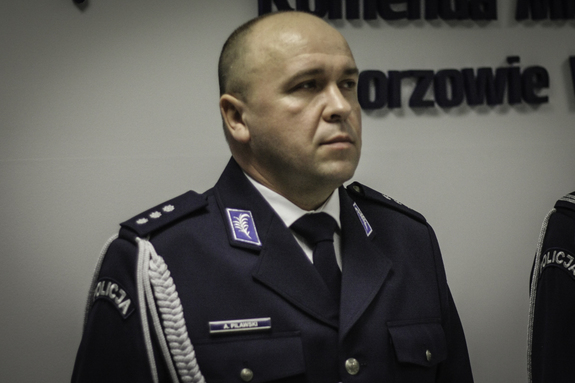 Komisarz Andrzej Pilawski pełniącym obowiązki I Zastępcy Komendanta Miejskiego Policji w Gorzowie Wielkopolskim