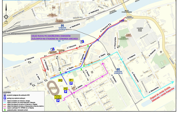 Zmiany w organizacji ruchu po meczu żużlowym
